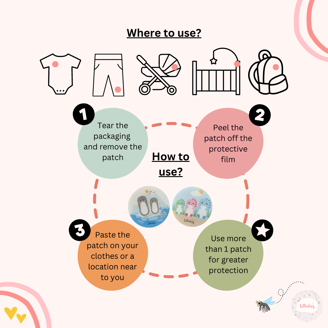 Effective Mosquito Repellent Patches for Kids & Adults - Safe & Natural