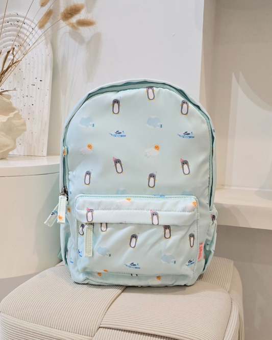 Mint Penguin Small Backpack