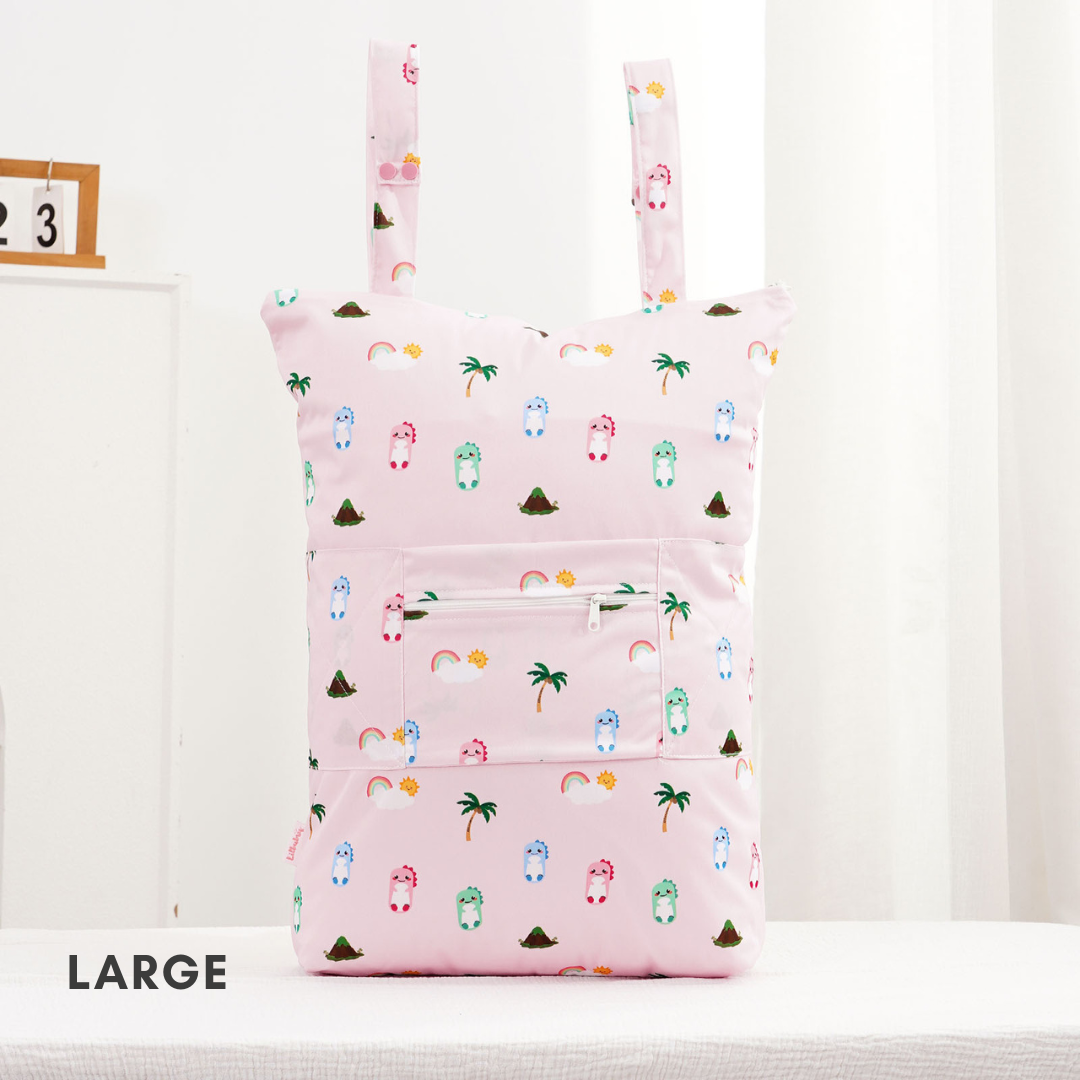 Pink Dino Wet Bags