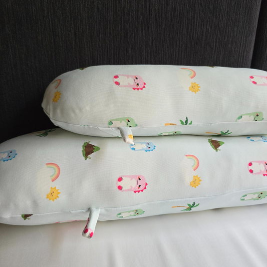 Blue Dino Bamboo Bolsters