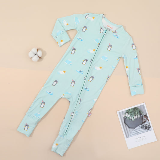 Penguin Bamboo Sleepsuit