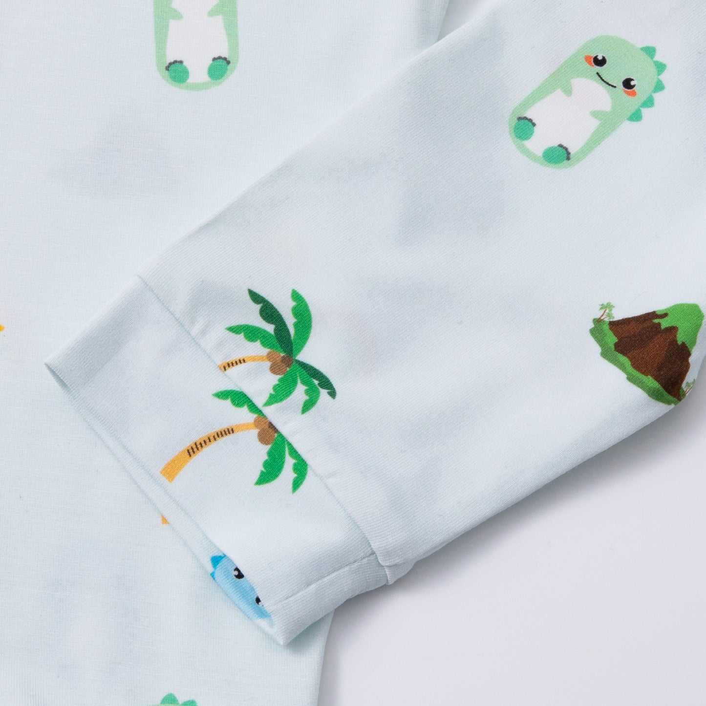 Blue Dino Bamboo Pyjamas