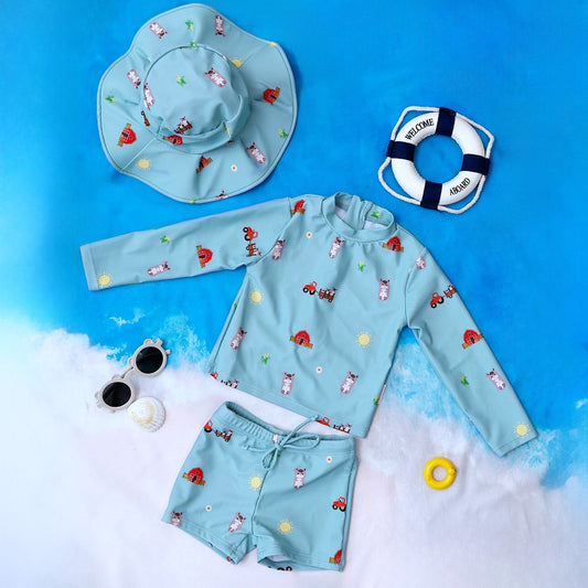 Donkey 3pc Swimsuit Set