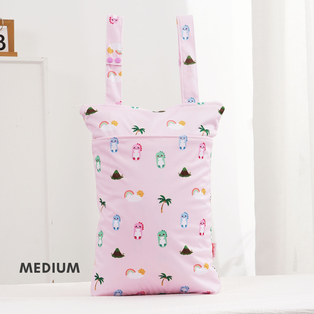 Pink Dino Wet Bags