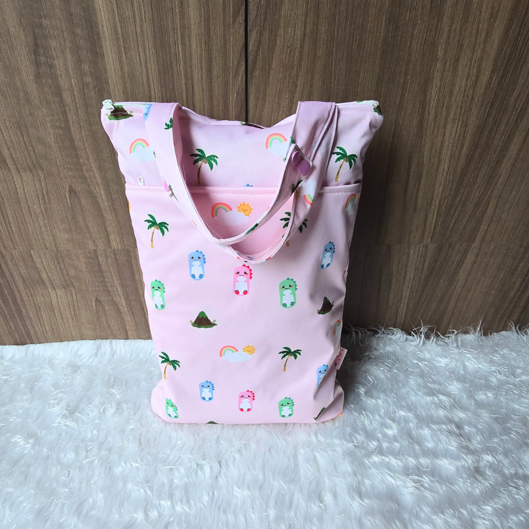 Pink Dino Wet Bags
