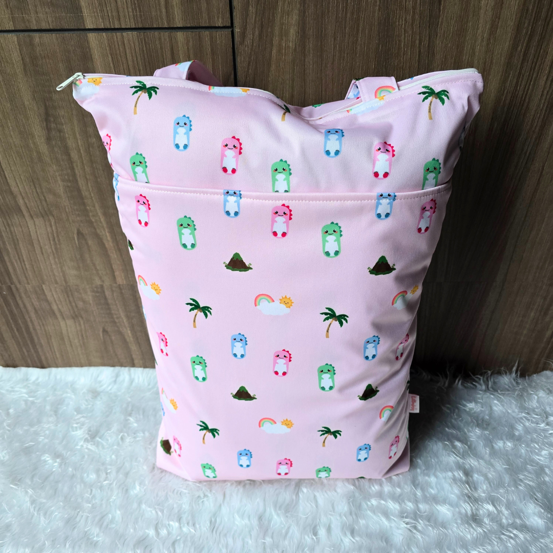 Pink Dino Wet Bags