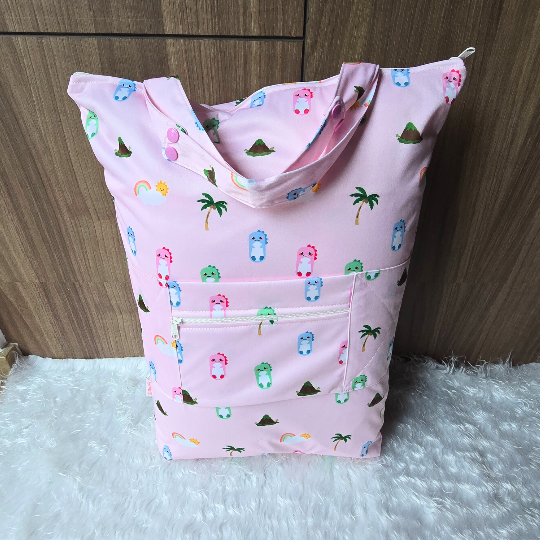 Pink Dino Wet Bags