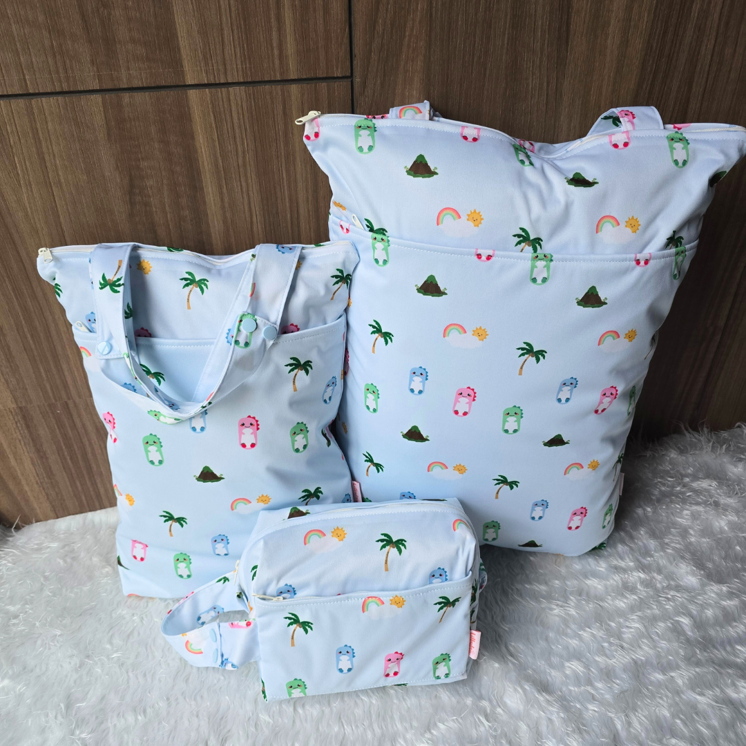 Blue Dino Wet Bags