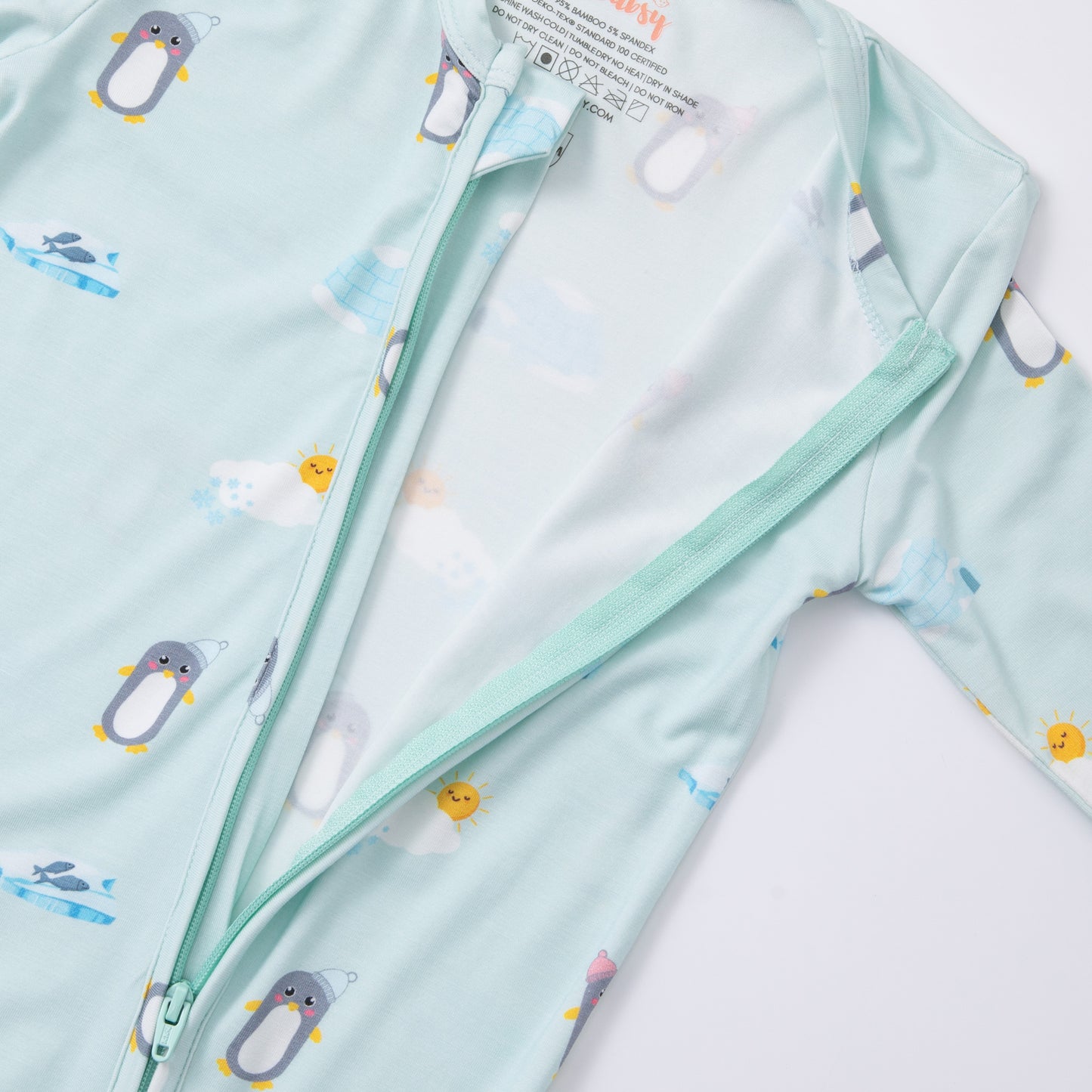 Penguin Bamboo Sleepsuit