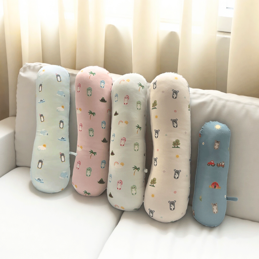 Blue Dino Bamboo Bolsters