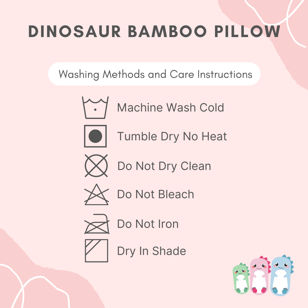 Dinosaur Bamboo Pillows Lilbubsy
